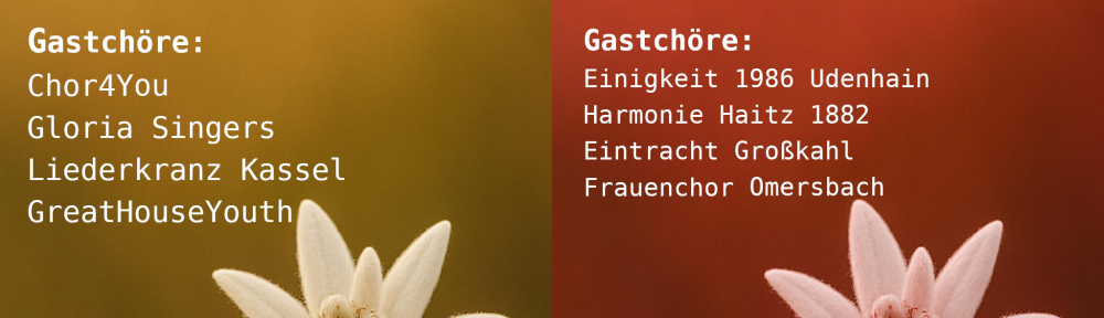 Liederabend 2025, 07. und 08.11.2025, ab 20 Uhr